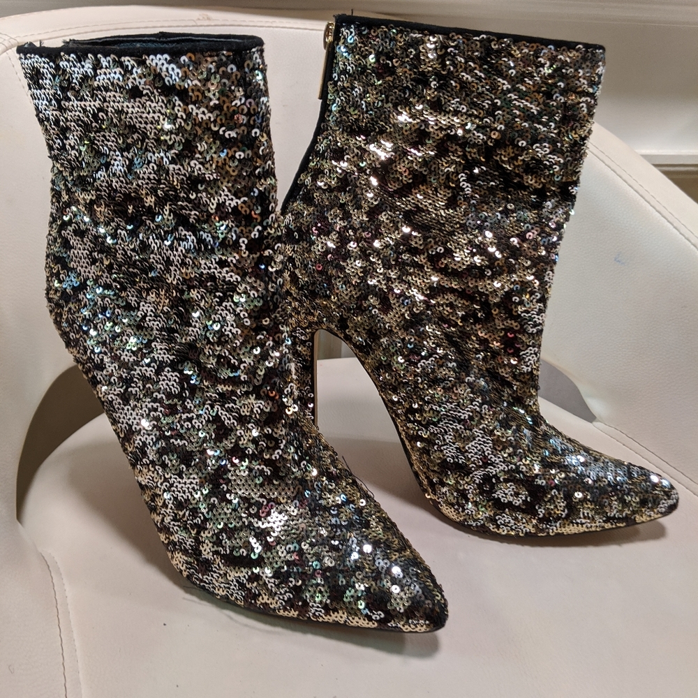 Shoedazzle sequence stiletto ankle boots 38.5/8